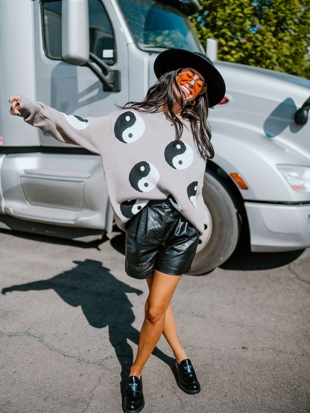 Dressed in LALA Karma Queen Yin and Yang Knit Sweater - Picture 3 of 12